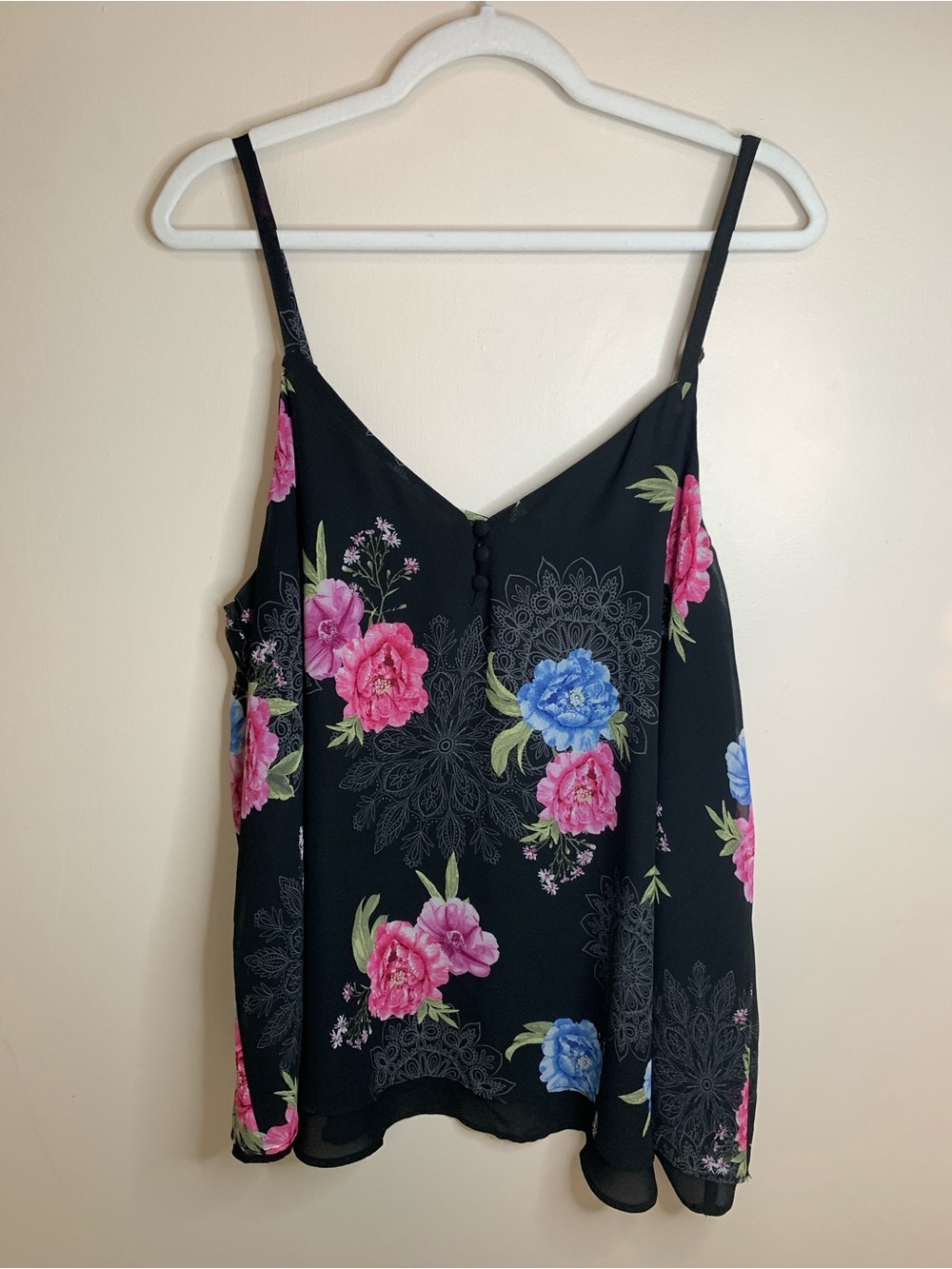 Torrid Floral Black Pink Women's camisole